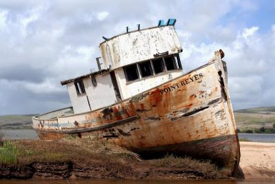 Wreck of the Point Reyes, Point Reyes, California (Color)