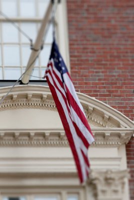 Old State House Detail - Flag