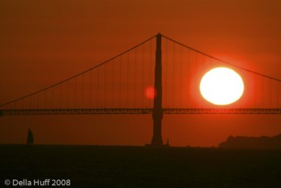 Golden Gate Bridge Sunset Silhouette