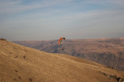 Tom over the north ridge