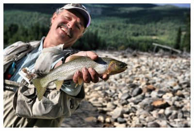 Guy With Fish, Standard Forced Perspective  