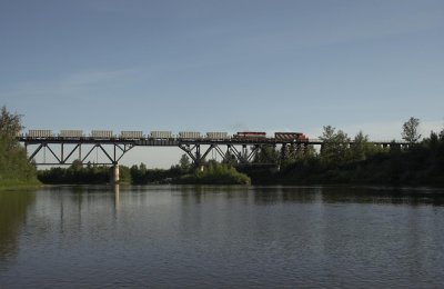 U746 Crossing the Pembina River