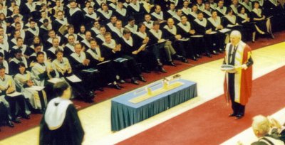 Ivor's BSc graduation ceremony, July 6th 1999