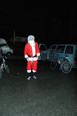 And checks out his new sleigh....