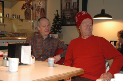 Richard and Claude have been sampling the reindeer juice.