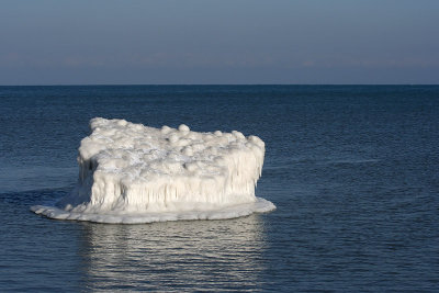 I shot this iceberg in Lake Michigan near Illinois Beach State Park. It was about 5 that day.