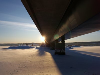 Under Bridge over Frozen Waterby Vio (Marlene)