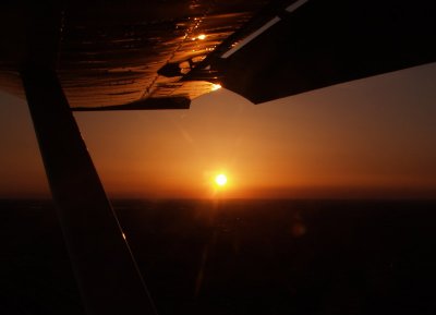 Landing At Sunset  by Canadian Club