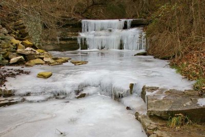 Nameless water/ice Fall in the Kentucky River Palisades