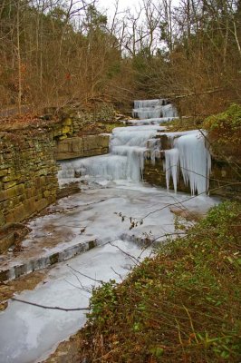 Nameless water/ice Fall in the Kentucky River Palisades