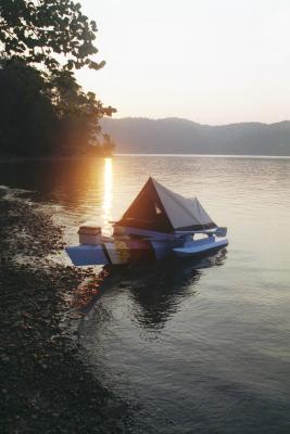 Kayak in RowYak/houseboat mode