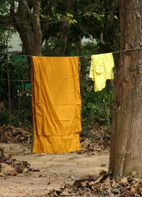 laundry day at the monastery