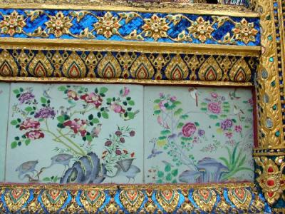 Detail of the Wat which houses the Emerald Buddha