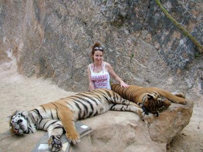 yup- thats me and 2 TIGERS!