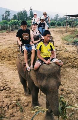 elephant ride....when I ran out of batteries for my camera!