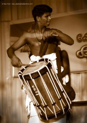 Indian Drummer and Dancer