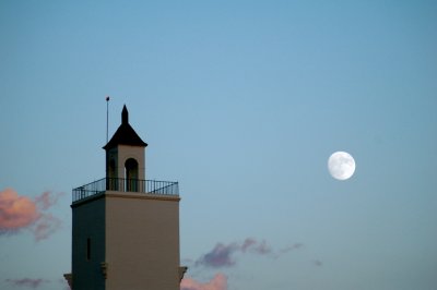 Hardy Tower with Moon