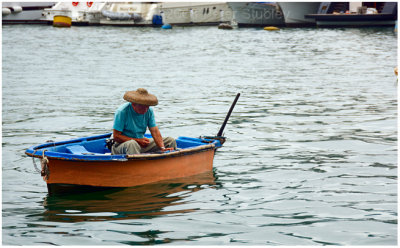 Fishing in the harbour.