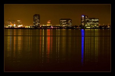 Oakland - skyline at night