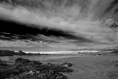 Clouds over Pescadero Beach