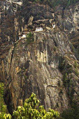 Taktsang Lhakhang - Tiger's Nest - high up on a sheer rockface