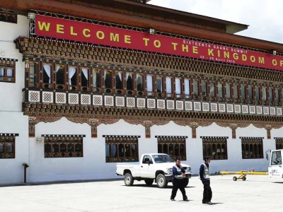 Arrival Hall in Paro Airport