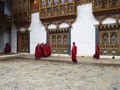 Punakha Dzong inner courtyard
