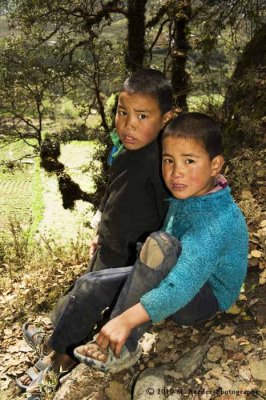 Boys in Rukubji village