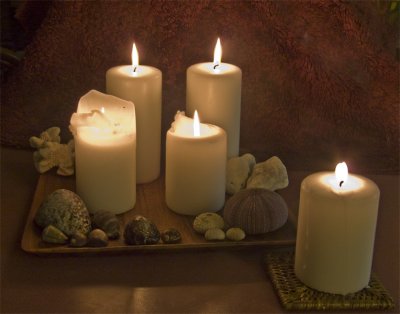 Shells and Candle Light