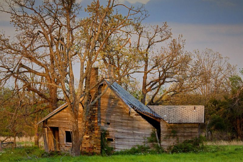 Old Compton Homestead at Sunset