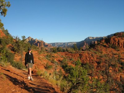 Kathleen on the Airport Mesa Trail