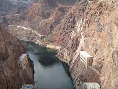 The lower Colorado River from Hoover Dam