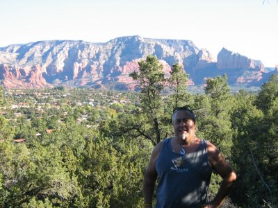 Pierre on the Airport Mesa Trail