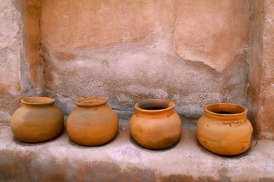 Four Clay pots (Tumaccori)
