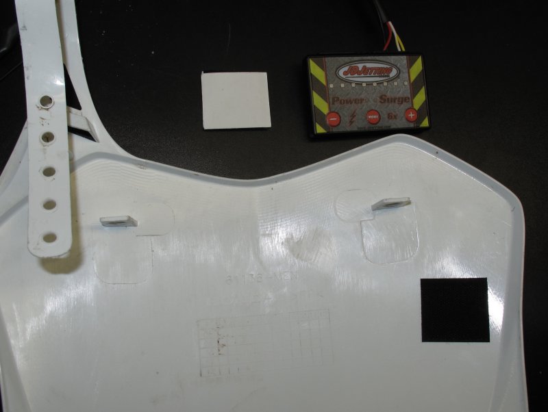 Mounting Power Surge 6x to Back of Number Plate