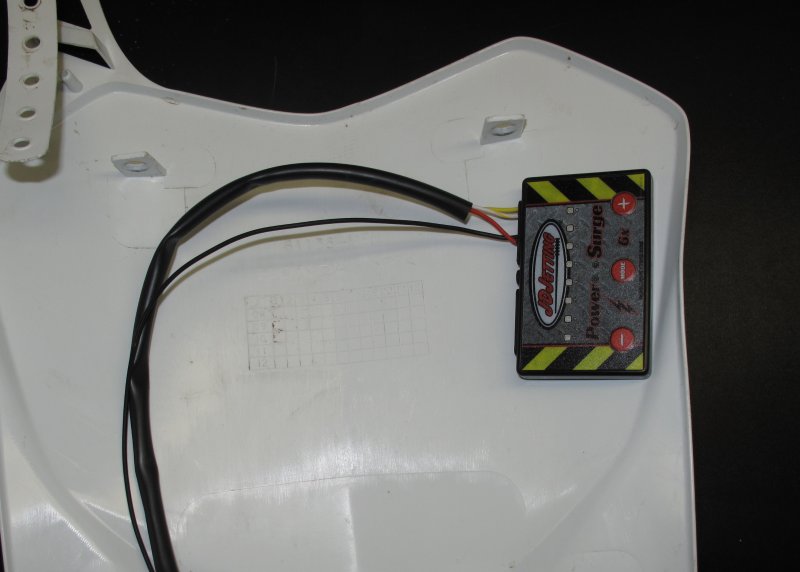 Mounting Power Surge 6x to Back of Number Plate
