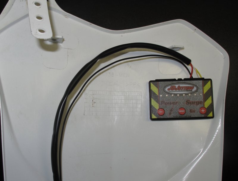Mounting Power Surge 6x to Back of Number Plate
