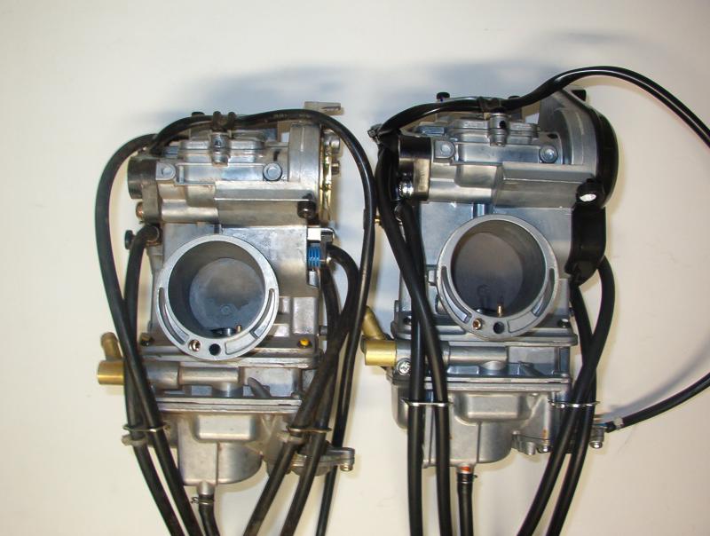 FCR-MX Carbs with no Main Air Jet- Only the Pilot Air Jet is visible on the left