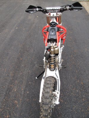 2009 CRF450R with Subframe Removed