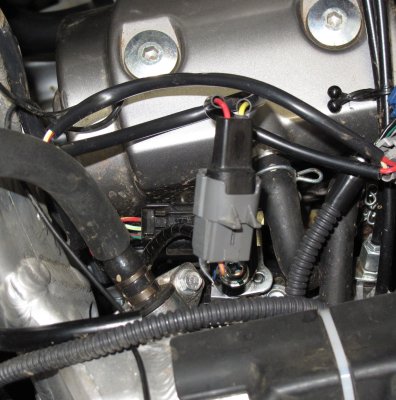 Honda Fuel Injection Connector Installed on Power Surge Connector