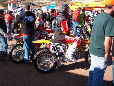 Start of the 24 hour Ride - RMZ and CRF