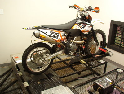 KTM 250XCF on Dyno