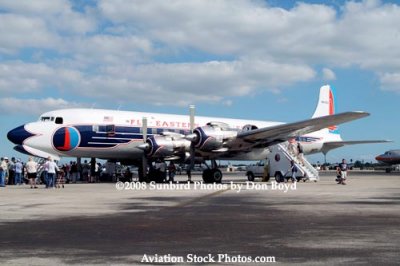 2008 - the Historical Flight Foundation's restored Eastern Air Lines DC-7B N836D Open House aviation stock photo #1446
