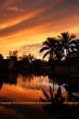 Sunset over Lake Mary in Miami Lakes,  Florida stock photo #0250