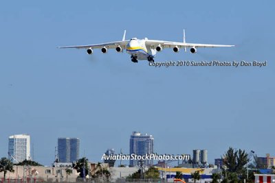 Antonov Design Bureau An-225 Mriya UR-82060 on approach to 26L at MIA aviation stock photo #5359