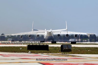 Antonov Design Bureau An-225 Mriya UR-82060 rolling out on runway 26L at MIA aviation stock photo #5370