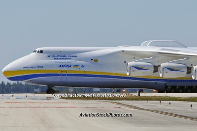 Antonov Design Bureau An-225 Mriya UR-82060 taxiing to the Northeast Base at MIA aviation stock photo #5373