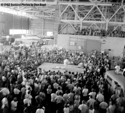 Judo demonstrations inside a hangar at the Homestead AFB Open House in 1962 photo #UM62_7