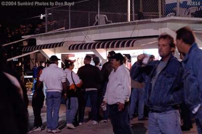 The concession stand line at Hialeah Speedway stock photo #2814