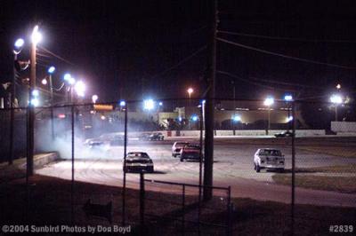 Stock car races at Hialeah Speedway shortly before it closed stock photo #2839